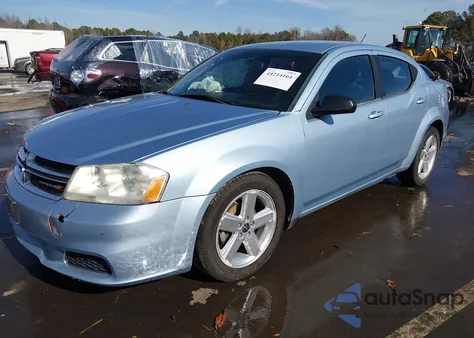 2013 Dodge Avenger Se from USA, damaged, VIN 1C3CDZAB4DN664840